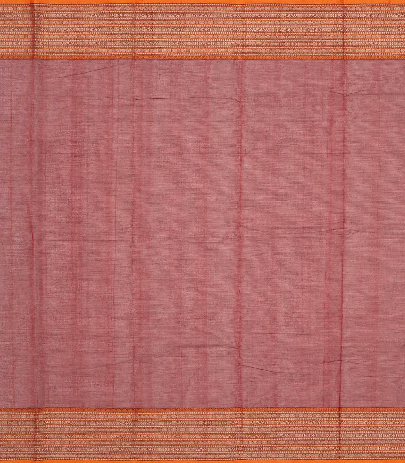 Crimson Handloom Kanchi Cotton Saree With Buttas-Crimson
