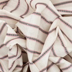 White Handloom Kanchi Cotton Saree With Stripes-White