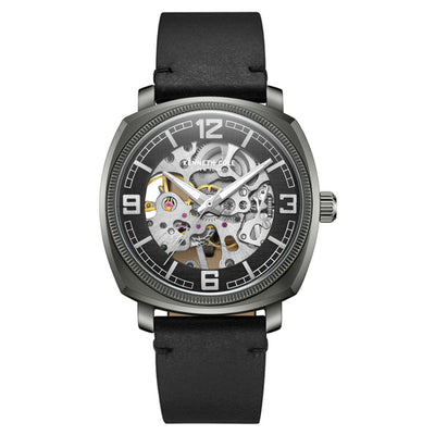 Kenneth Cole Mechanical Hand Wound Black Dial Men 39mm