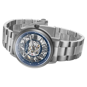 Kenneth Cole Automatic Skeleton Blue Dial Grey Chain Men's Watch