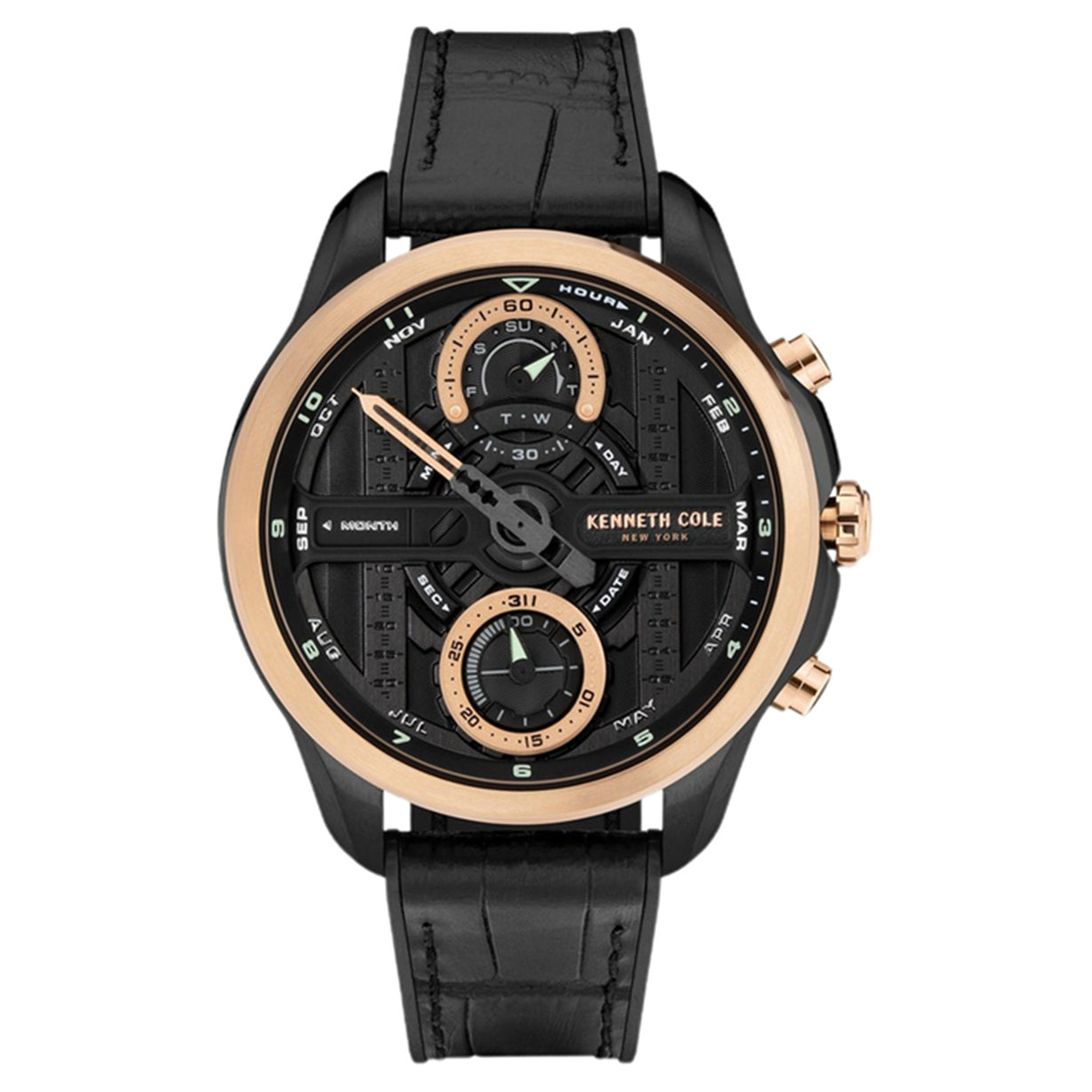 Kenneth Cole Analog Black Dial Men 44mm