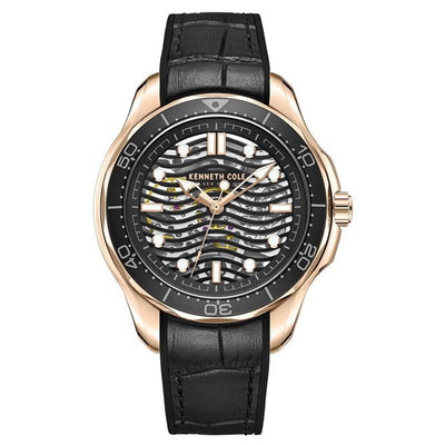 Kenneth Cole Automatic Black Dial Men 44mm