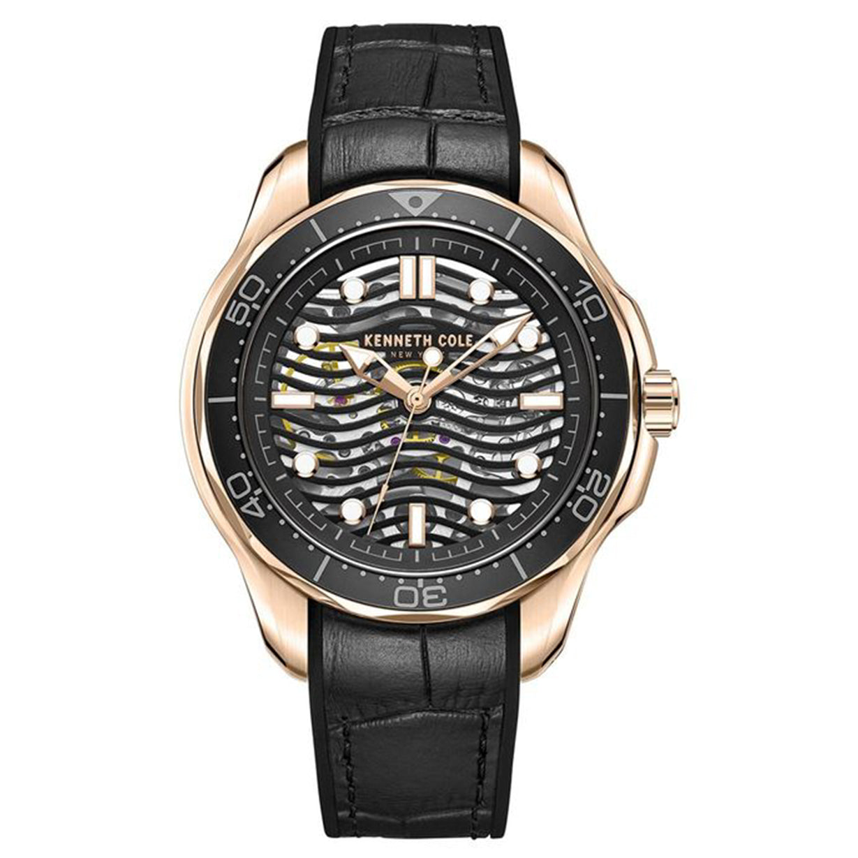 Kenneth Cole Automatic Black Dial Men 44mm
