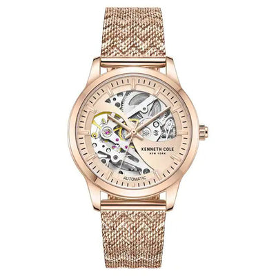 Kenneth Cole Automatic Rose Gold Dial Women 36mm