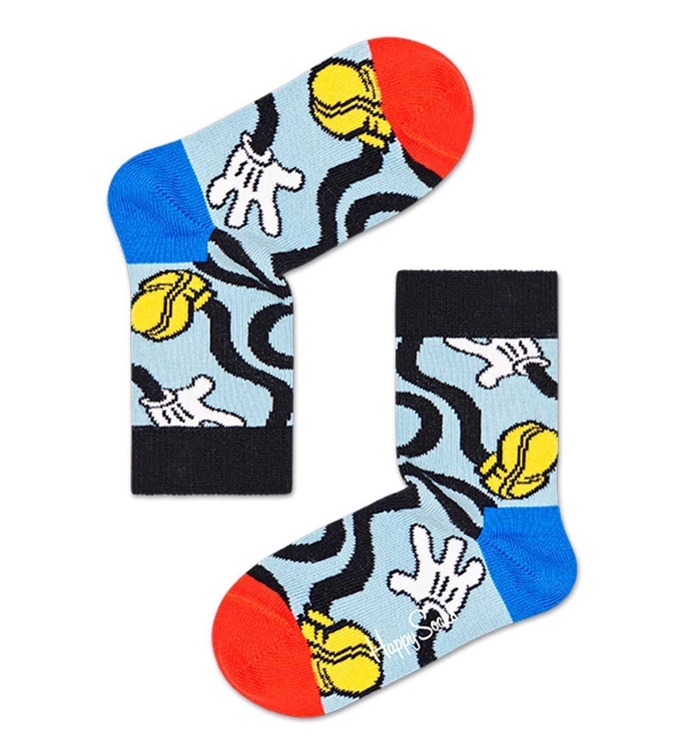 Happy Socks Unisex Disney Mickey Crew Length Socks for Kids