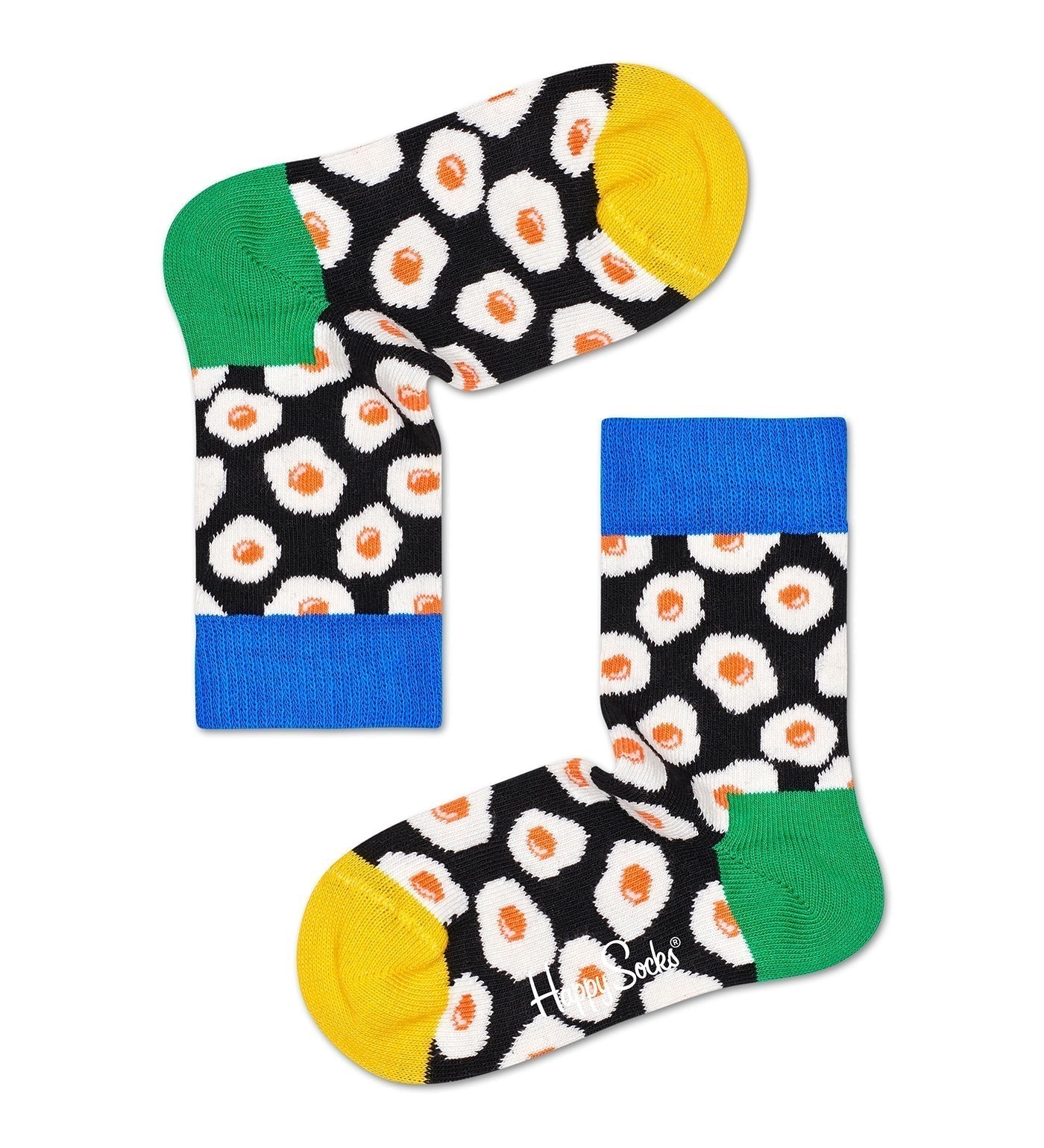 Happy Socks Unisex Sunny Side Up Crew Length Grip Socks for Kids