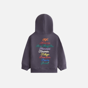 Kith Baby Full Zip Nelson Hoodie - Battleship