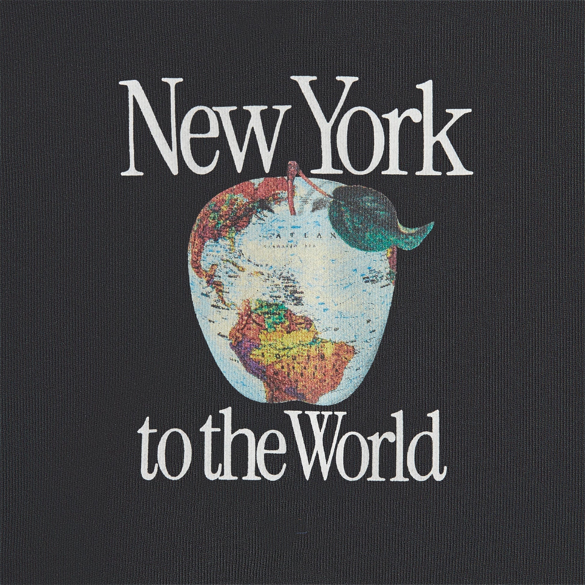 Kith Baby New York to the World Apple Globe Hoodie - Black