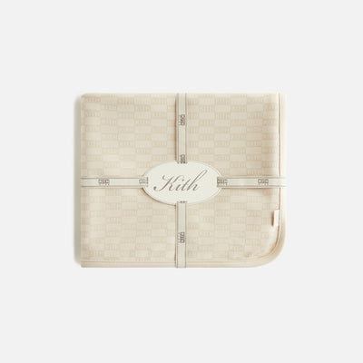 Kith Baby Monogram Blanket - Whisper