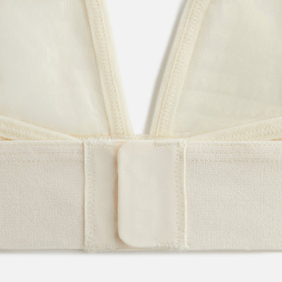 Kith Women Mesh Plunge Bralette - Muslin