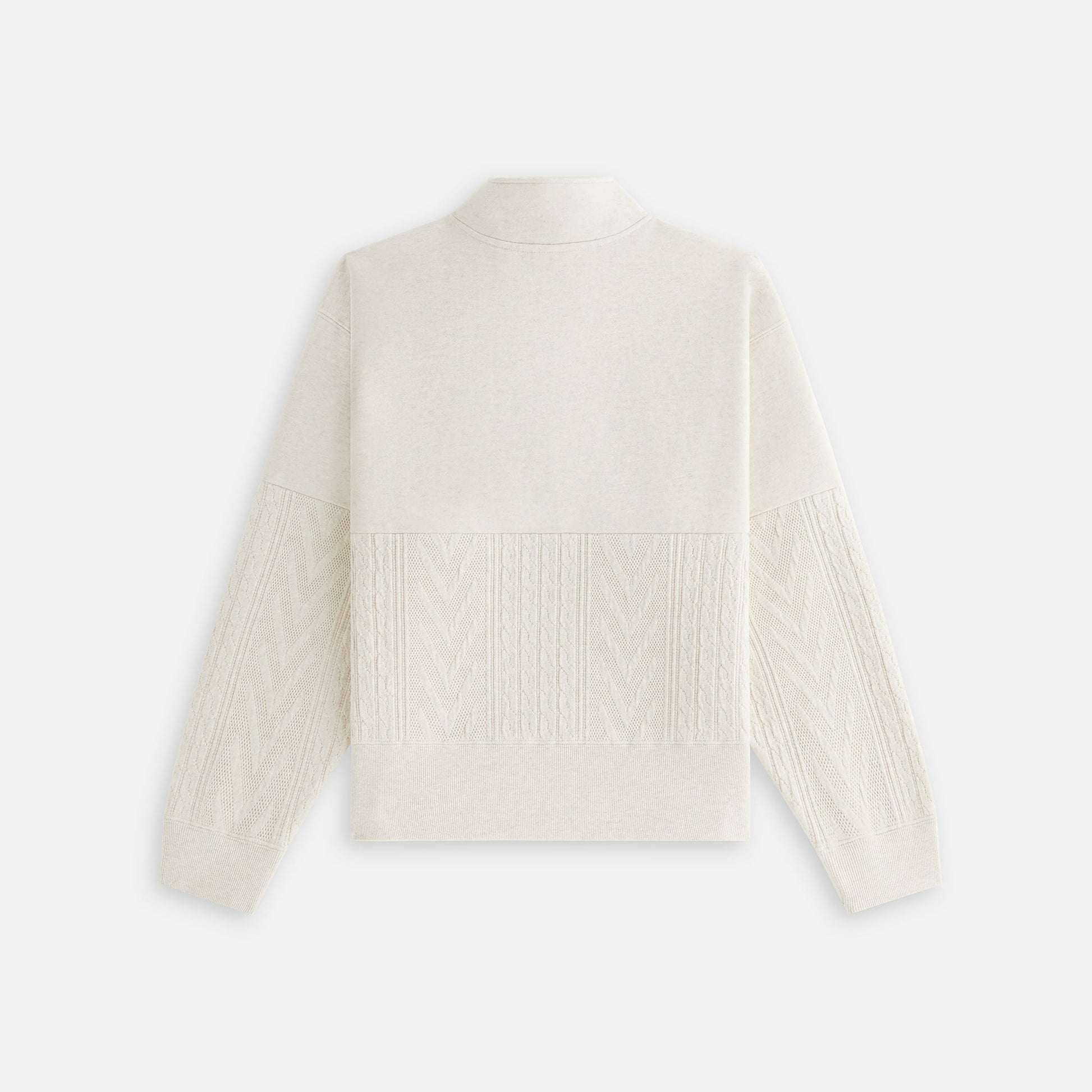 Kith Women Hunter Cable Panelled Quarter Zip - Sandy Heather