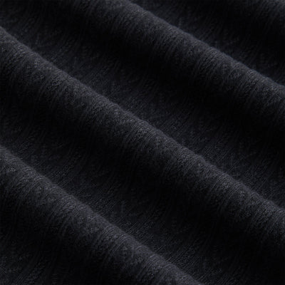 Kith Women Brier Pointelle Turtleneck Mini Dress - Black