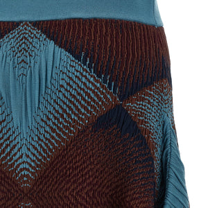 Kiko Kostadinov Ikat Argyle Skirt