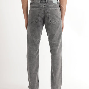 Rare Rabbit Men's Klune Light Grey Mid Wash Mid-Rise Regular Fit Jeans