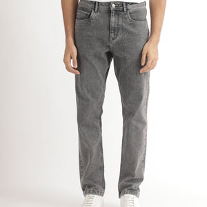 Rare Rabbit Men's Klune Light Grey Mid Wash Mid-Rise Regular Fit Jeans