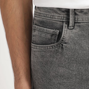 Rare Rabbit Men's Klune Light Grey Mid Wash Mid-Rise Regular Fit Jeans