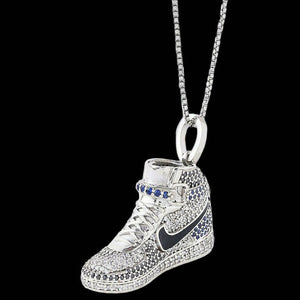 AIR JORDAN 1 3D S925 ICED OUT PENDANT