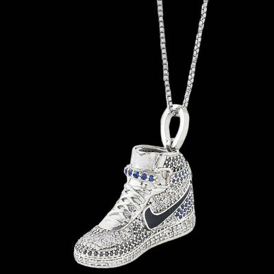 AIR JORDAN 1 3D S925 ICED OUT PENDANT