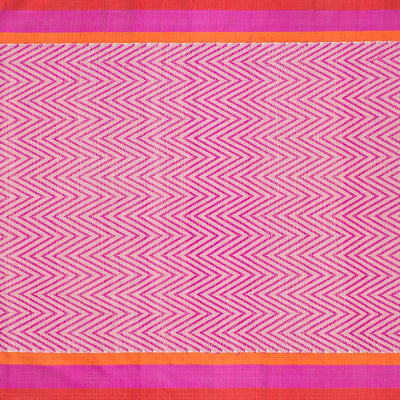 Beige Handloom Kota Silk Saree With Meenakari Bird Motifs-Beige