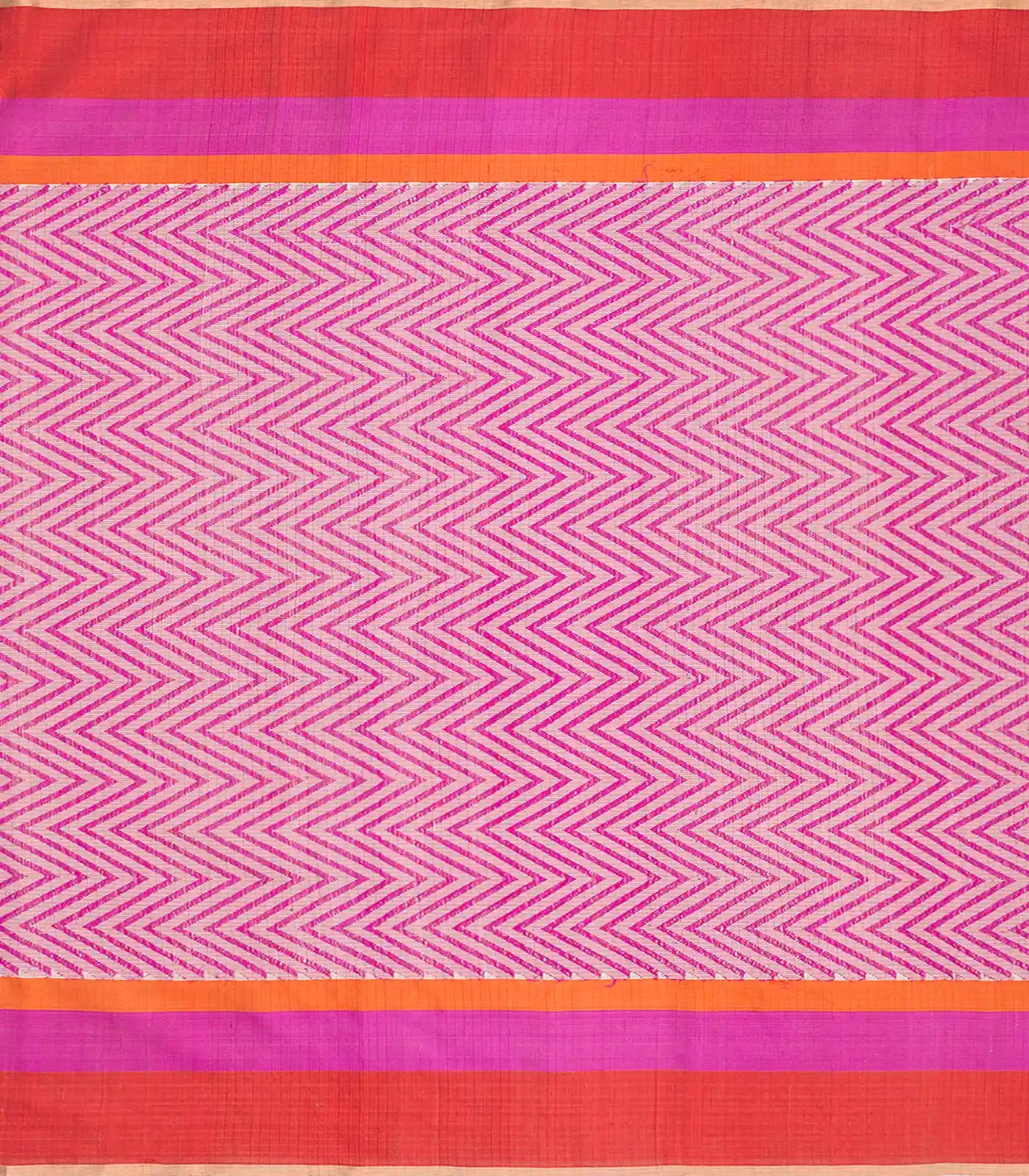 Beige Handloom Kota Silk Saree With Meenakari Bird Motifs-Beige