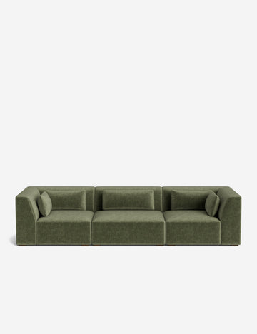 Moss Performance Striated Velvet