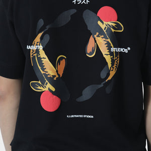 Irasuto Studios Koi Black T-Shirt