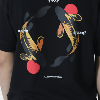 Irasuto Studios Koi Black T-Shirt