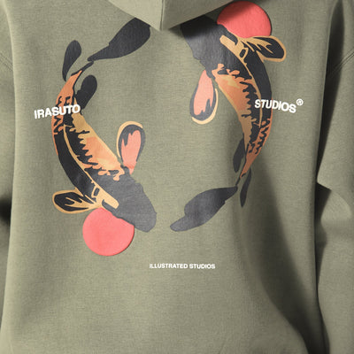Irasuto Studios Koi Khaki Hoodie