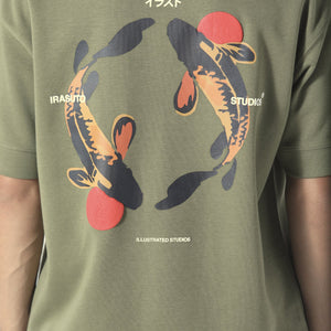 Irasuto Studios Koi Khaki T-Shirt