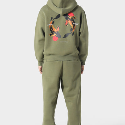 Irasuto Studios Koi Khaki Hoodie