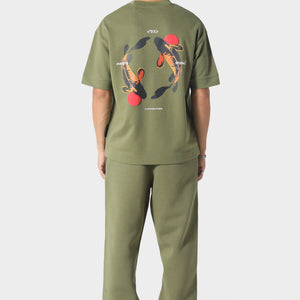 Irasuto Studios Koi Khaki T-Shirt