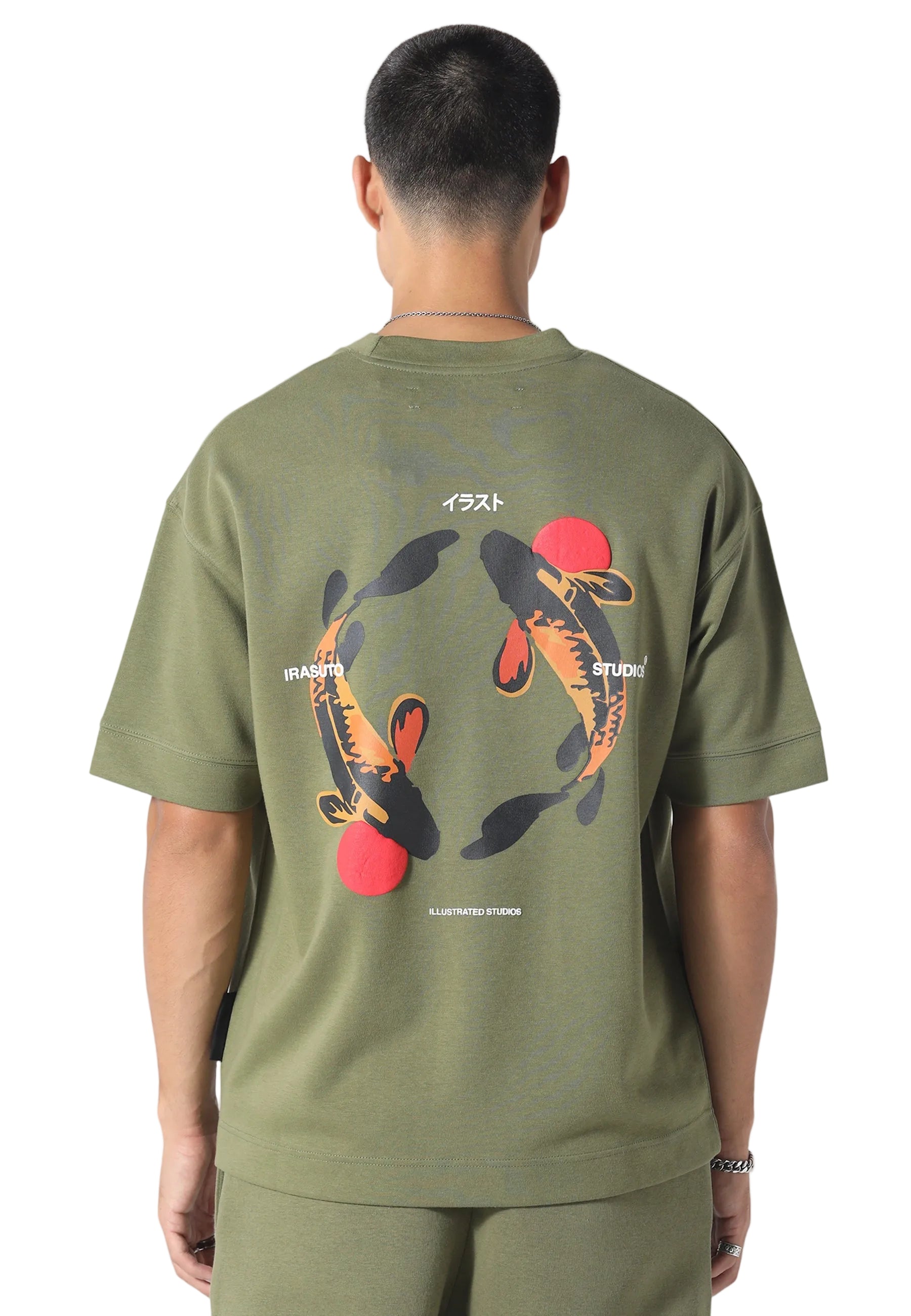 Irasuto Studios Koi Khaki T-Shirt
