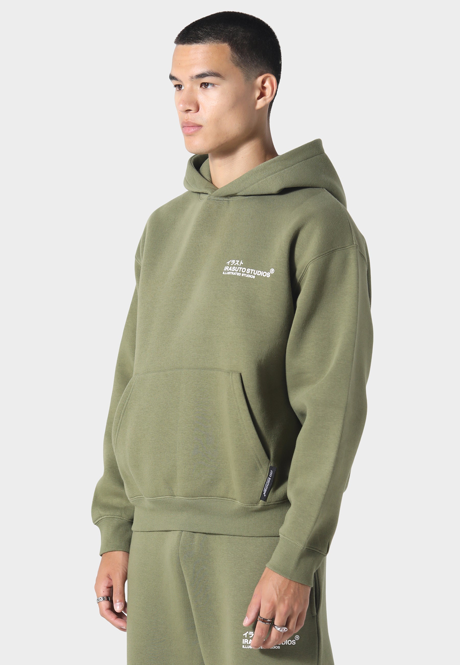 Irasuto Studios Koi Khaki Hoodie