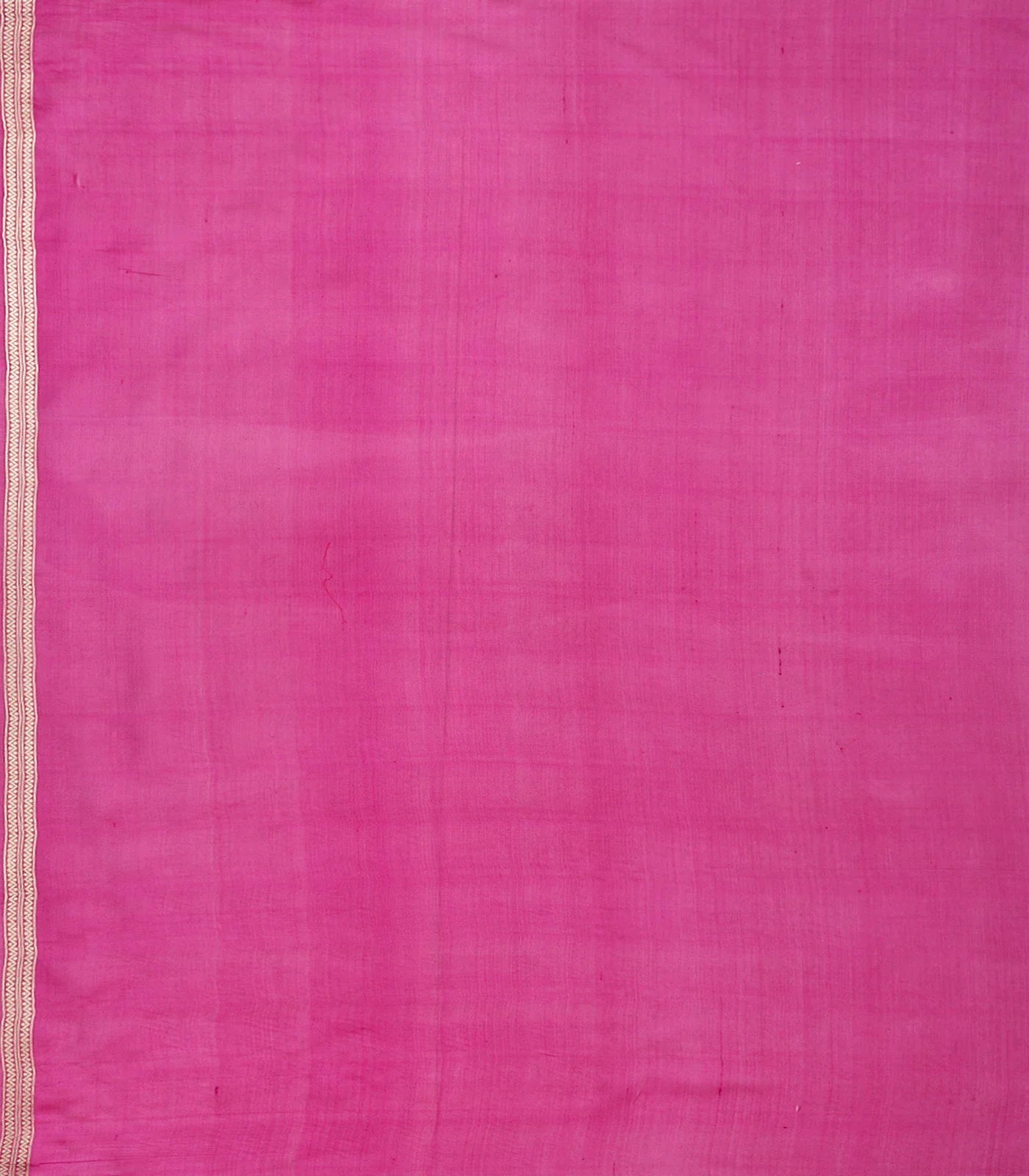 Pink Handwoven Banarasi Rangkat Organza  Silk Saree With Diagonal Stripes-Pink