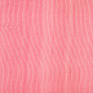 Peach Handwoven Banarasi Organza  Silk Saree With Floral Motifs-Peach