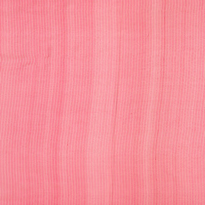 Peach Handwoven Banarasi Organza  Silk Saree With Floral Motifs-Peach