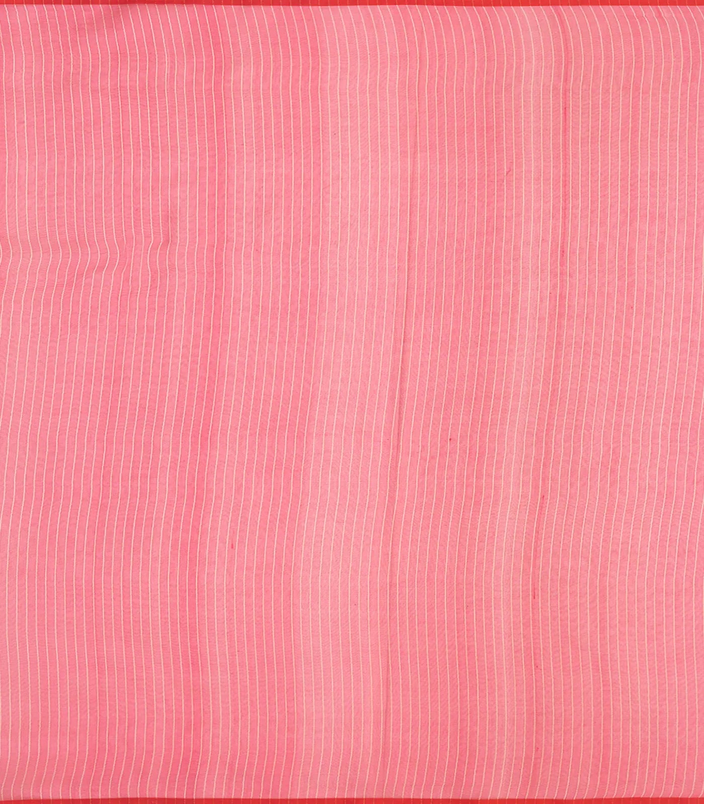 Peach Handwoven Banarasi Organza  Silk Saree With Floral Motifs-Peach