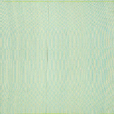 Aquamarine Handwoven Banarasi Organza Silk Saree With Chevron Motifs-Aquamarine