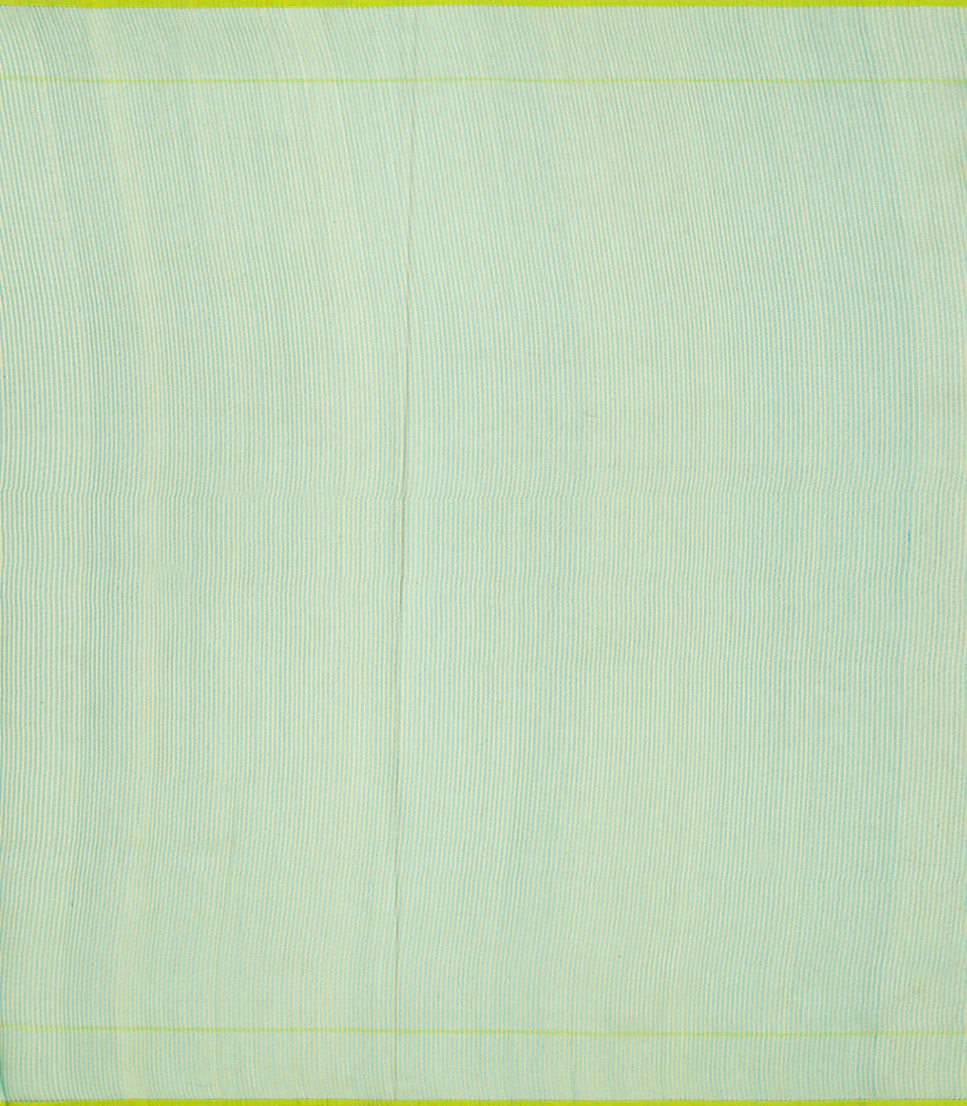 Aquamarine Handwoven Banarasi Organza Silk Saree With Chevron Motifs-Aquamarine