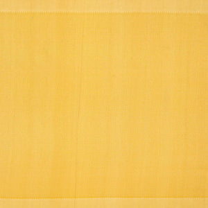 Mustard Handwoven Organza Silk Saree With Floral Motifs-Mustard