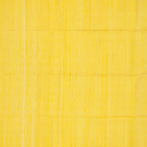 Yellow Handloom Organza Silk Saree With Square Motifs-Yellow