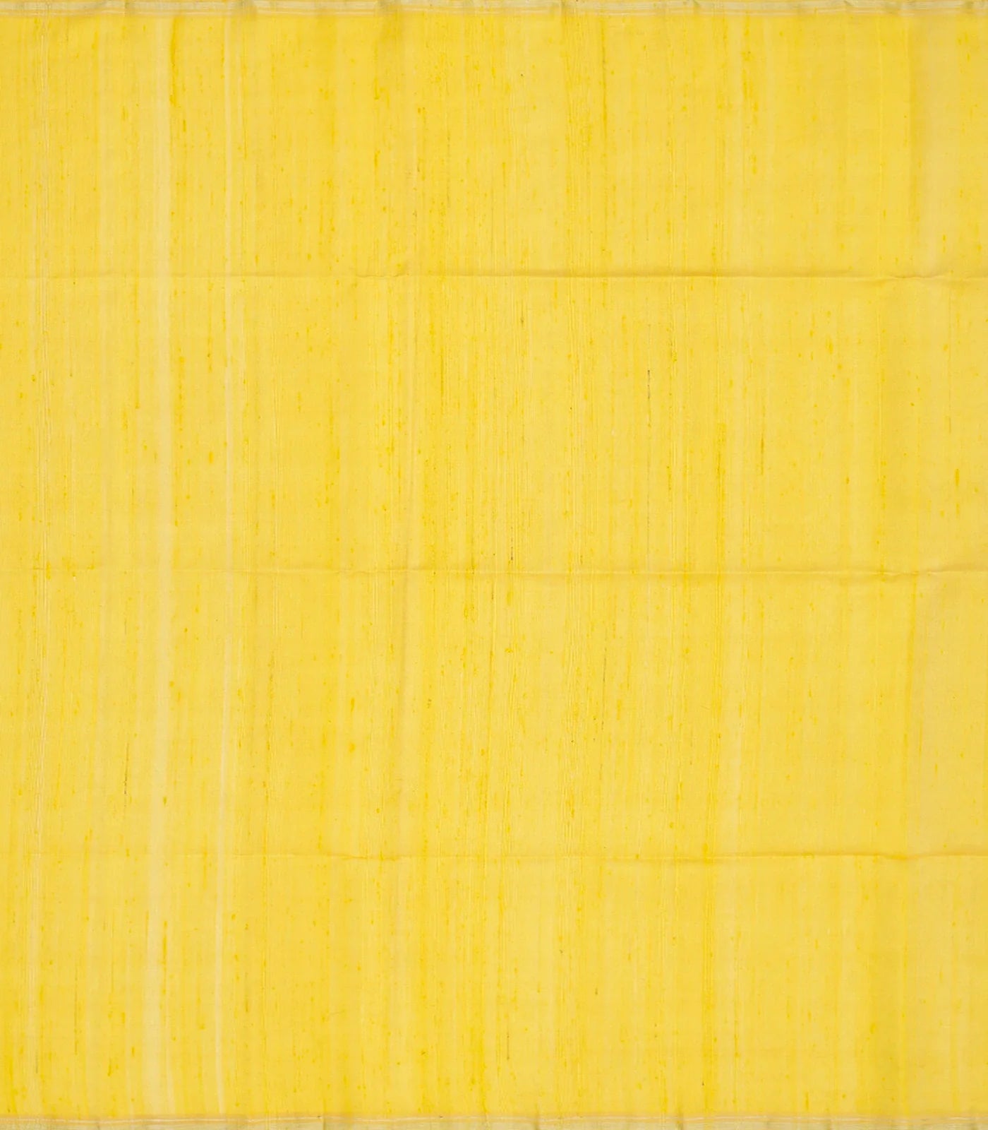Yellow Handloom Organza Silk Saree With Square Motifs-Yellow