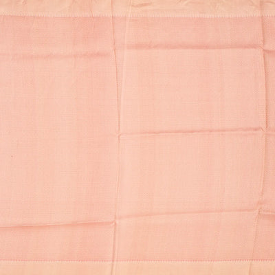 Dusty Pink Handloom Organza Silk Saree With Checks-Dusty Pink