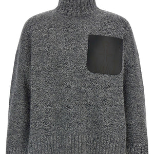 J.w.anderson Leather Patch Pocket Sweater
