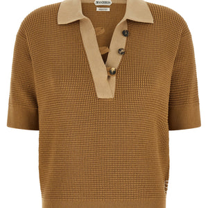 J.w.anderson Waffle Stitch Polo Shirt