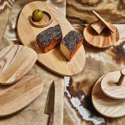Dune Ash Wood Cake Stand by Kelly Wearstler x Serax