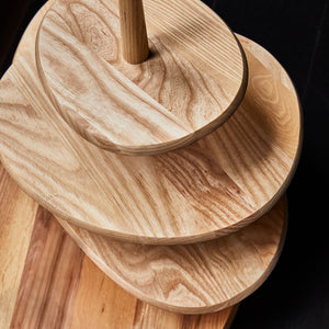 Dune Ash Wood Cake Stand by Kelly Wearstler x Serax