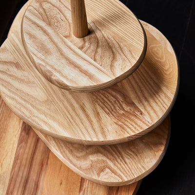 Dune Ash Wood Cake Stand by Kelly Wearstler x Serax