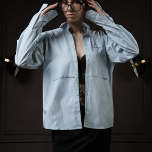 Talk in Line - Pinstripe Shirt