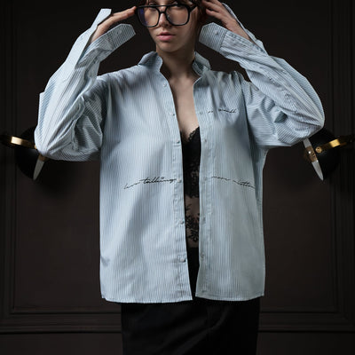 Talk in Line - Pinstripe Shirt